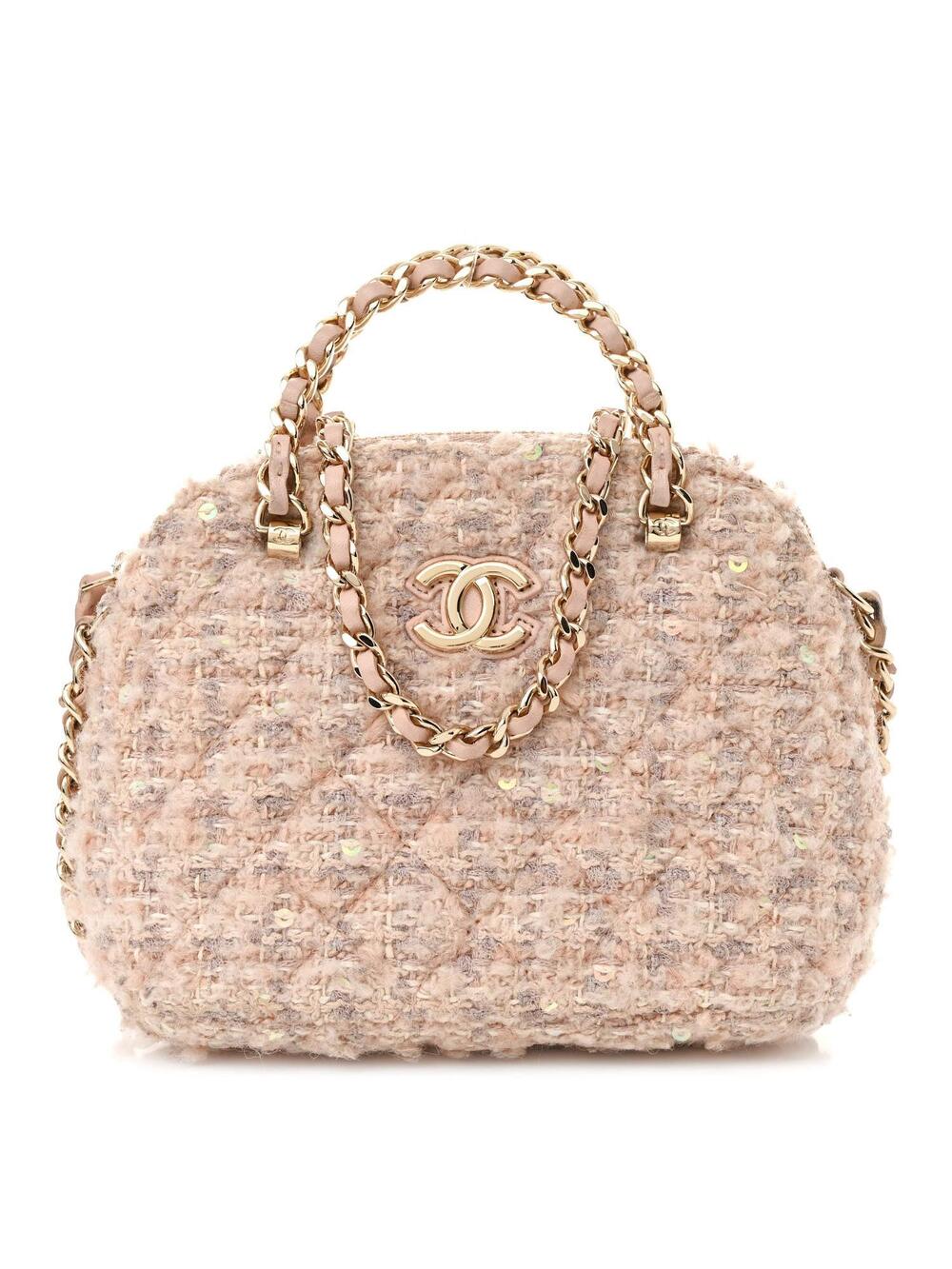 Chanel Cotton Wool Tweed Sequin Quilted #263653C32B